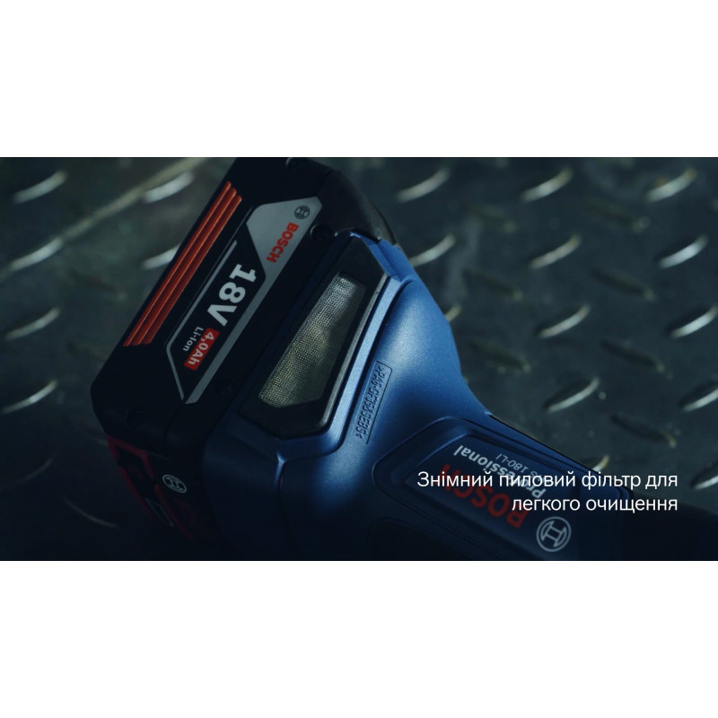 BOSCH Шліфмашина кутова акумуляторна Professional GWS 180-LI (06019H9021)