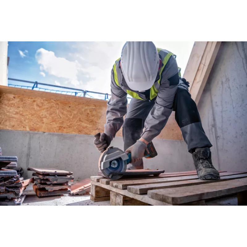 BOSCH Шліфмашина кутова акумуляторна GWS 182P 125 мм 18В 2800-9000об·хв без АКБ та ЗП 1,7кг (06019H6L01)