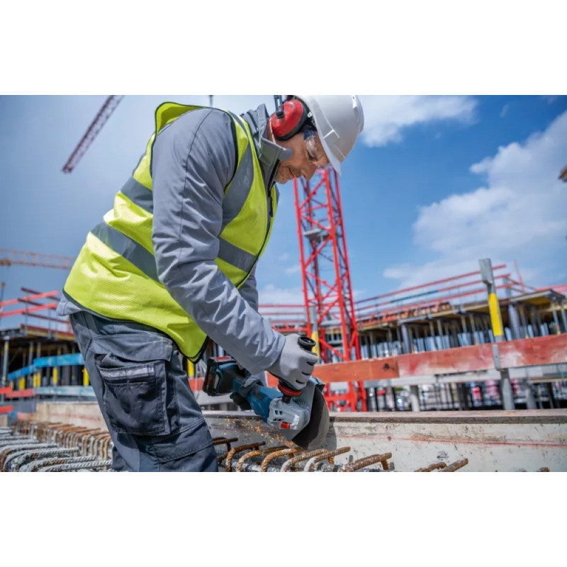 BOSCH Шліфмашина кутова акумуляторна GWS 182P 125 мм 18В 2800-9000об·хв без АКБ та ЗП 1,7кг (06019H6L01)