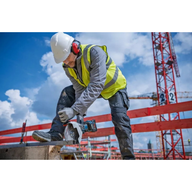 BOSCH Шліфмашина кутова акумуляторна GWS 182P 125 мм 18В 2800-9000об·хв без АКБ та ЗП 1,7кг (06019H6L01)