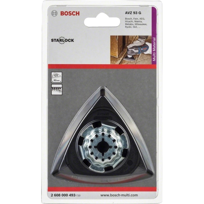 BOSCH Підошва шліфувальна Starlock AVZ 93 G (2608000493)