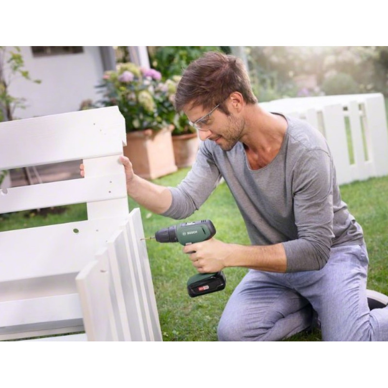 BOSCH Шуруповерт-дриль UniversalDrill 18, 18В, 1.5Ач, 24Нм, 440/1450 об/хв, ЗП, 1.2кг, кейс (06039C8004)