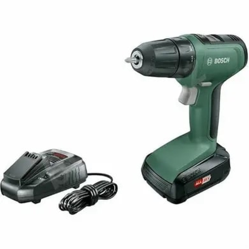 BOSCH Шуруповерт-дриль UniversalDrill 18, 18В, 1.5Ач, 24Нм, 440/1450 об/хв, ЗП, 1.2кг, кейс (06039C8004)