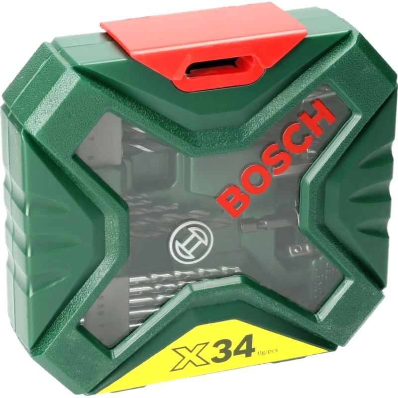 BOSCH Шурупокрут-дриль акумуляторний EasyImpact 18V-40 18В 2х2А·год 20·38Нм 0-430·0-1630об·хв кейс ЗП набір з 34 предметів (АС Xline) 1.4кг (06039D8109)