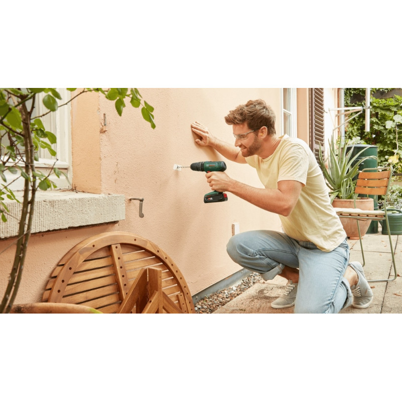 BOSCH Шурупокрут-дриль акумуляторний EasyImpact 18V-40 18В 2х2А·год 20·38Нм 0-430·0-1630об·хв кейс ЗП набір з 34 предметів (АС Xline) 1.4кг (06039D8109)