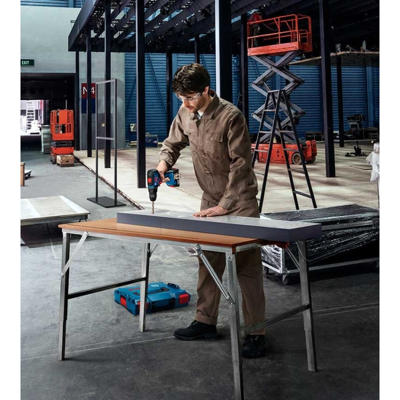 BOSCH Шурупокрут-дриль ударний акумуляторний GSB 18 V-50, 18V2х2.0А•год, 28•50Нм, 20+2, 460-1800об•хв, L-Case, 1.1кг (06019H5100)