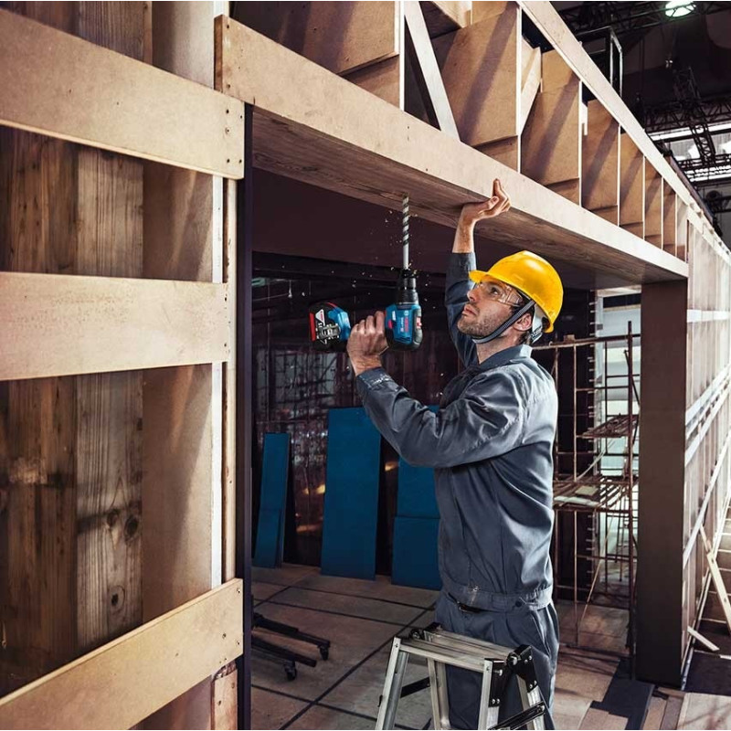 BOSCH Шурупокрут-дриль ударний акумуляторний GSB 18 V-50, 18V2х2.0А•год, 28•50Нм, 20+2, 460-1800об•хв, L-Case, 1.1кг (06019H5100)