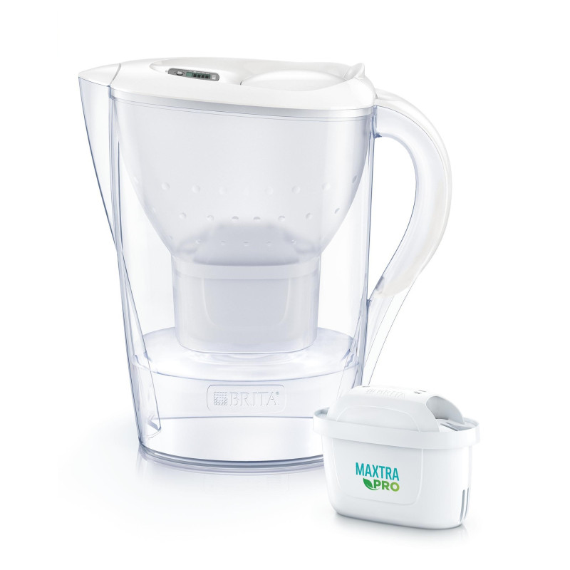 Brita Фільтр-глечик Marella Memo MXPro 2.4л (1.4л очищеної води) + 3 картриджа білий (1052791)