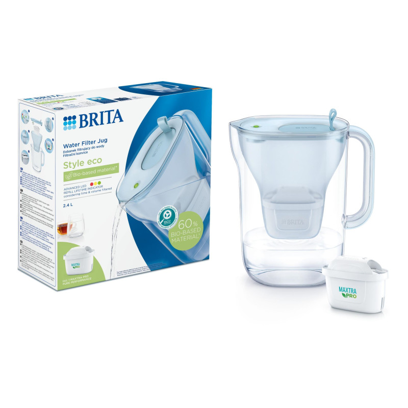 Brita Фільтр-глечик Style LED MXPro 2.4л (1.4л очищеної води) синій (1052807)