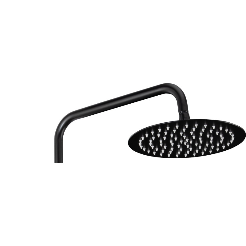 Deante Душова система Jasmin зі змішувачем-термостатом для душу, душ - 3 функц., кріпл. - на стійці, чорний (NAC_N4GT)