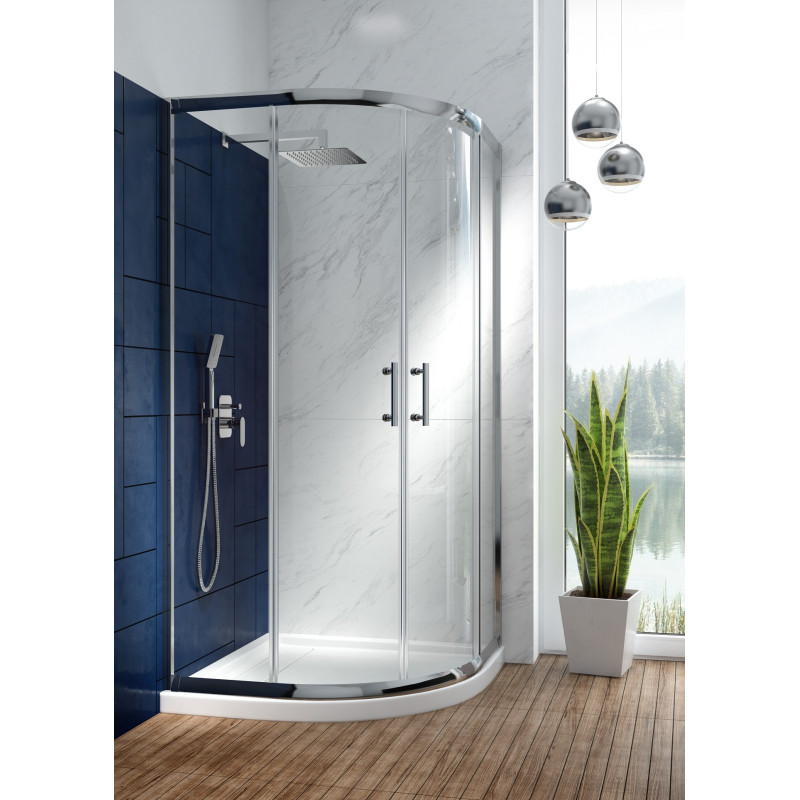 Deante Душевий набір Alpinia зі змішувачем, верхній душ, лійка, кріпл. - прихованого монтажу, хром (NAC_09LP)