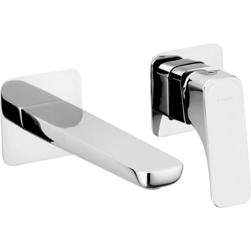 Deante Змішувач для раковини Hiacynt, прихованого монтажу,довж. виливу - 182мм, 1 важіль, хром (BQH_054L)