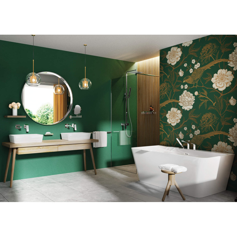 Deante Змішувач для раковини Hiacynt, прихованого монтажу,довж. виливу - 182мм, 1 важіль, хром (BQH_054L)