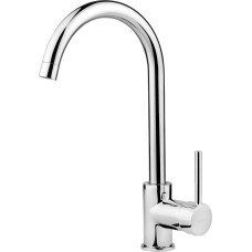 Deante Змішувач для кухні Aster, довж.виливу - 187мм, поворотний, 1 важіль, хром (BCA_062M)