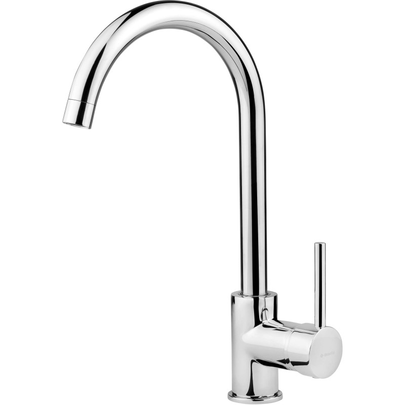 Deante Змішувач для кухні Aster, довж.виливу - 187мм, поворотний, 1 важіль, хром (BCA_062M)