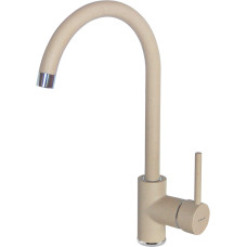 Deante Змішувач для кухні Nemezja, довж.виливу - 180мм, поворотний, 1важіль, пісок (BEN_762M)