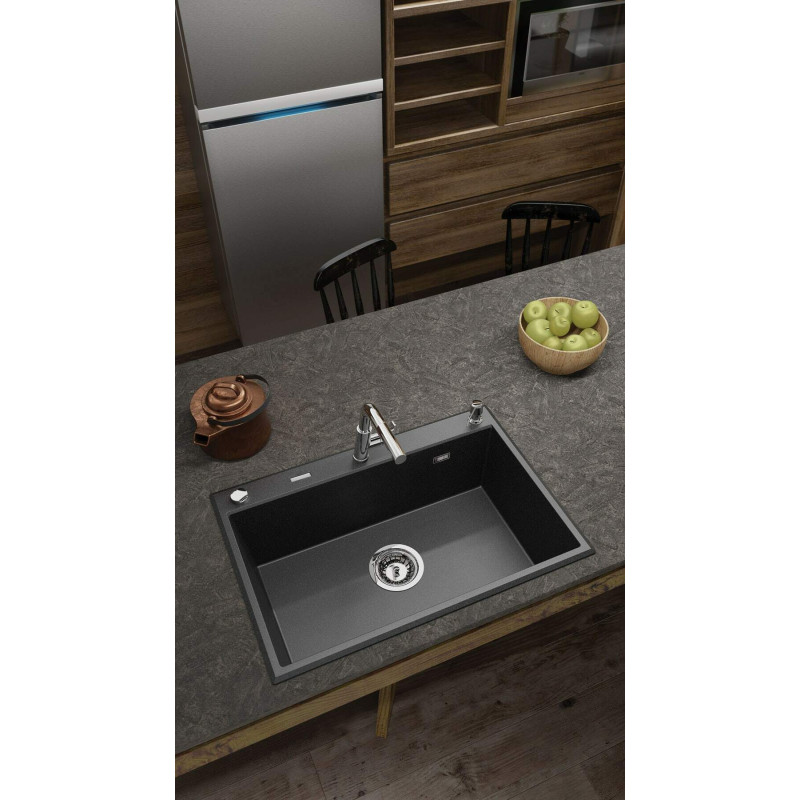 Deante Змішувач для кухні Silia, довж.виливу - 233мм, витяжний, 1 важіль, хром (BQS_073M)