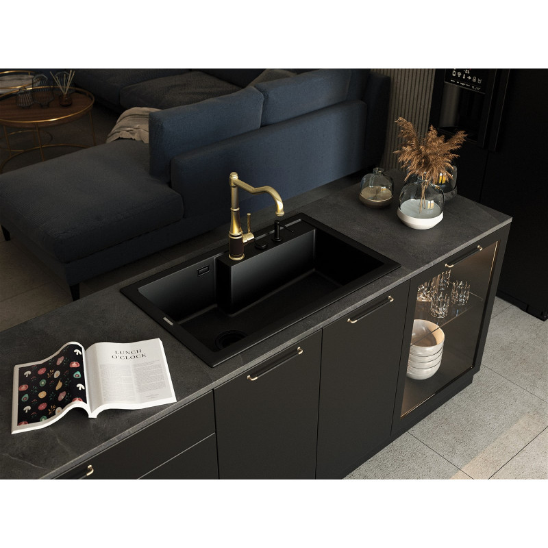 Deante TAMIZO Смеситель для кухни, с прямоугольным носиком (BQT_Z63M)