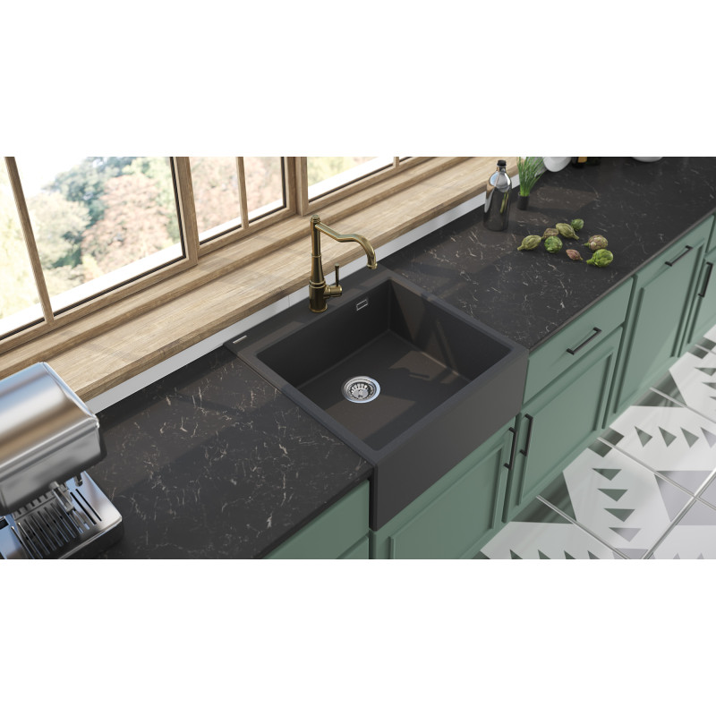 Deante Змішувач для кухні Tamizo, довж.виливу - 225мм, поворотний, 1важіль, латунь (BQT_M63M)