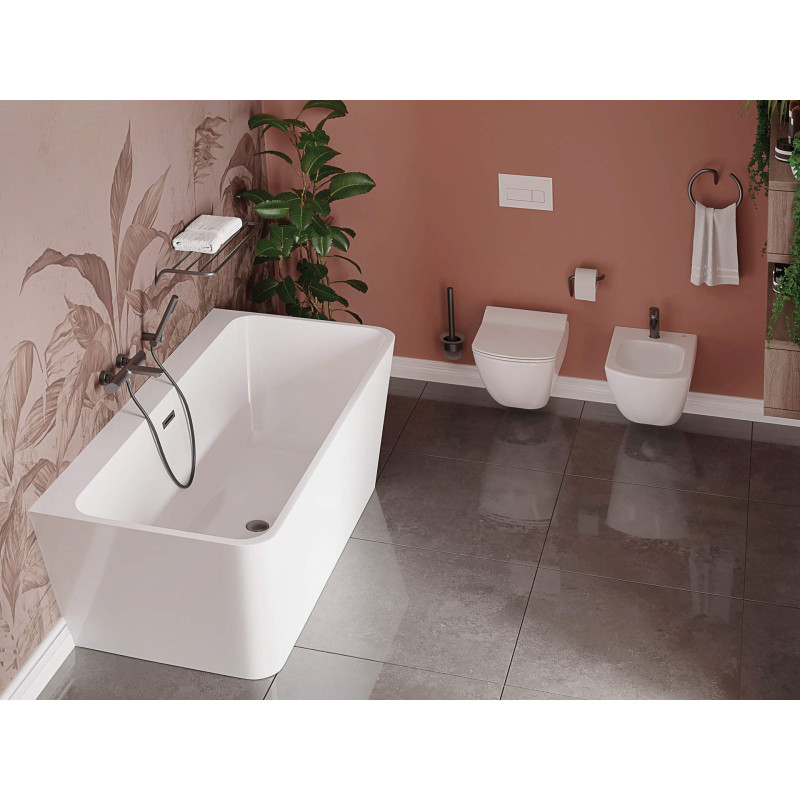 Deante Кнопка зливу slim до інсталяцій прихованого монтажу, біла (CST_A51P)