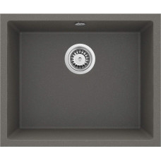 Deante Мийка кухонна Corda, граніт, квадрат, без крила, 550х460х204мм, чаша - 1, вбудована, антрацит (ZQA_T10C)