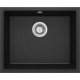 Deante Мийка кухонна Corda, граніт, прямокутник, без крила, 550х460х204мм, чаша - 1, накладна, металічний графіт (ZQA_G10C)
