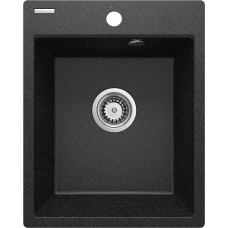 Deante Мийка кухонна Corio, граніт, прямокут., без крила, 400x500x211мм, чаша - 1, врізна, графіт (ZRC_2103)