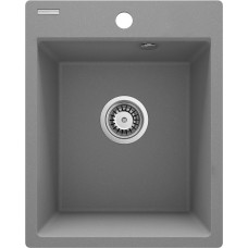 Deante Мийка кухонна Corio, граніт, прямокут., без крила, 400x500x211мм, чаша - 1, врізна, сірий металік (ZRC_S103)