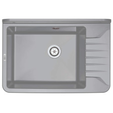Deante Мойка кухонная Garden, полистирол, прямоуг., без крыла, 505х350х252мм, чаша - 1, к стене, серый (ZYT_311A)