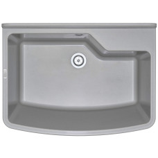 Deante Мийка кухонна Garden, полістирол, прямокут., без крила, 610х445х302мм, чаша - 1, до стіни, сірий (ZYT_310B)