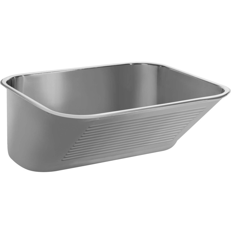 Deante Мийка кухонна Household, нерж.сталь, прямокутник, без крила, 533х433х220мм, чаша - 1, підвісна, нерж (ZYK_0100)