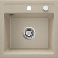 Deante Мийка кухонна Zorba, граніт, квадрат, без крила, 440х440х184мм, чаша - 1, накладна, пісок (ZQZ_7103)