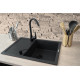 Deante Набір для кухні Corio, гранітна мийка ZQN_N113 + зміш. BMO_062M + дозатор ZZZ_000D, графіт (ZRCC2113)