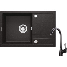 Deante Набір для кухні Corio, гранітна мийка ZRC_2113 + зміш. BMO_N62M, графіт (ZRCB2113)