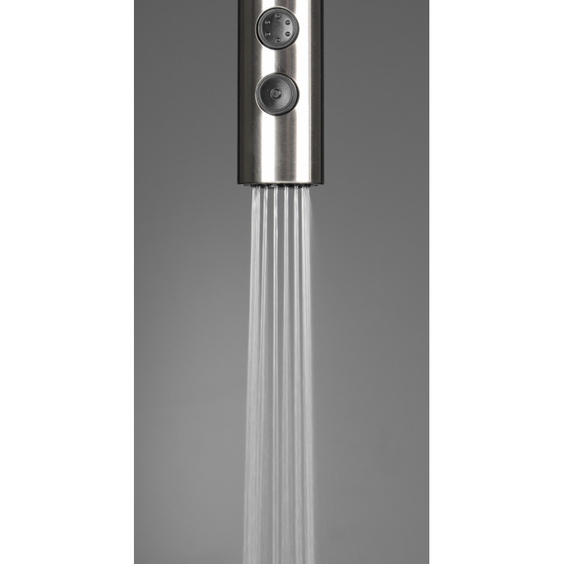 Deante Набір для кухні Olfato стальна мийка ZPO_010A + зміш. BQO_F72M, матова сталь (ZPOE010A)