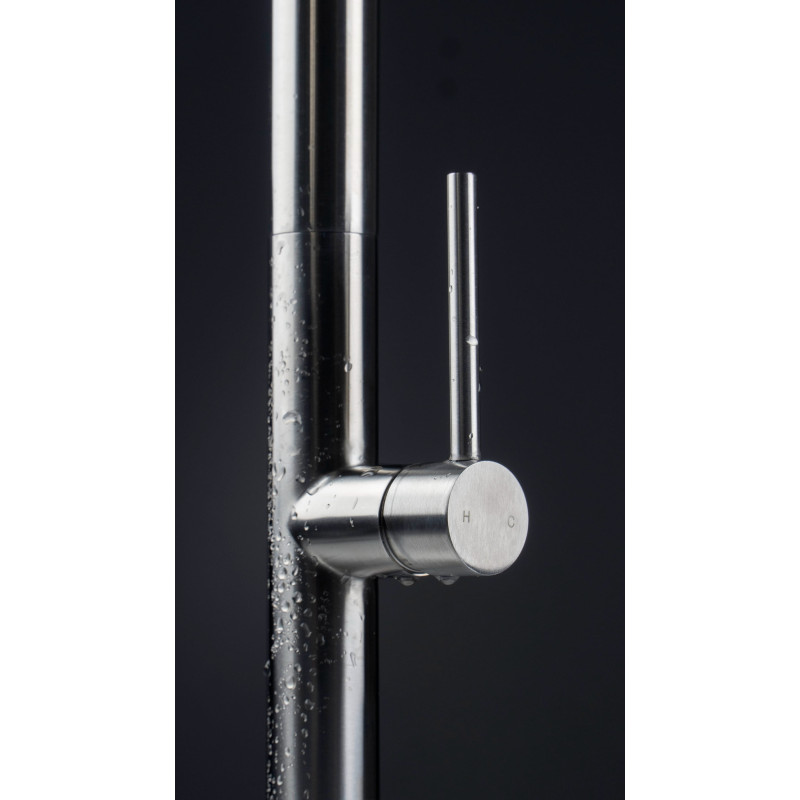 Deante Набір для кухні Olfato стальна мийка ZPO_010C + зміш. BQO_F72M, матова сталь (ZPOE010C)