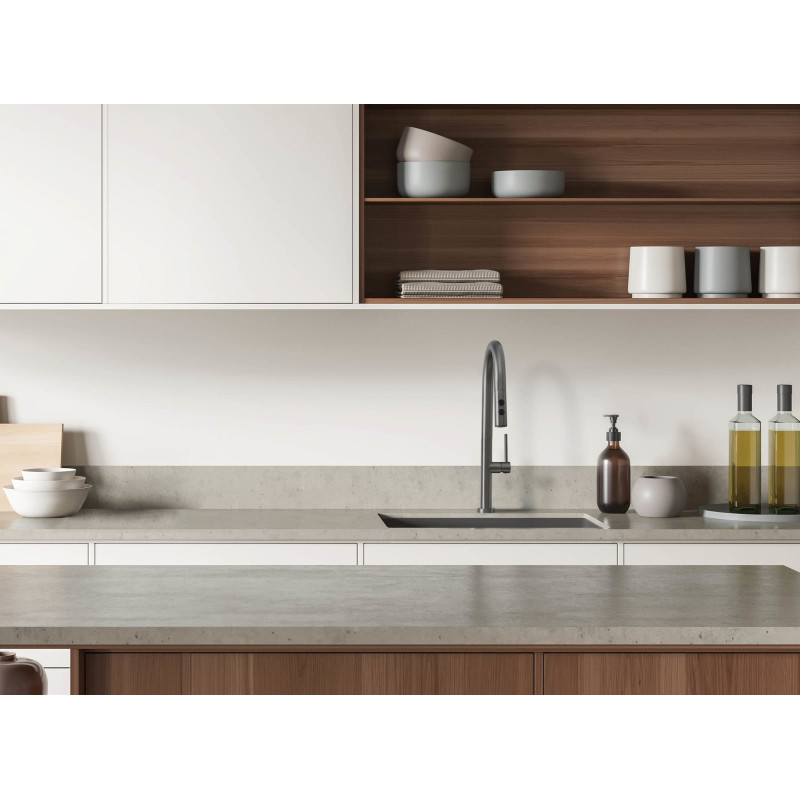 Deante Набір для кухні Olfato стальна мийка ZPO_D10B + зміш. BQO_D72M, титан (ZPOED10B)