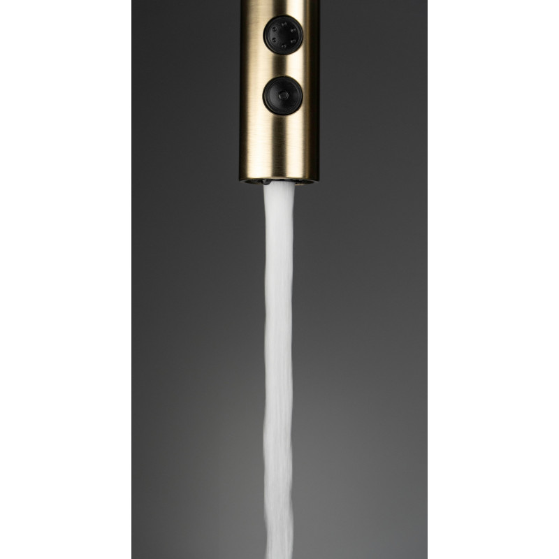 Deante Набір для кухні Olfato стальна мийка ZPO_R10A + зміш. BQO_R72M, брашоване золото (ZPOER10A)