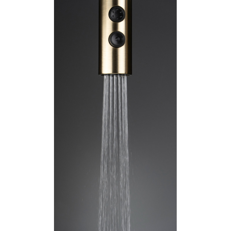 Deante Набір для кухні Olfato стальна мийка ZPO_R10B + зміш. BQO_R72M, брашоване золото (ZPOER10B)