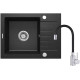 Deante Набір для кухні Zorba, гранітна мийка ZQZ_211A + зміш. BOC_X72M, графіт (ZQZC211A)