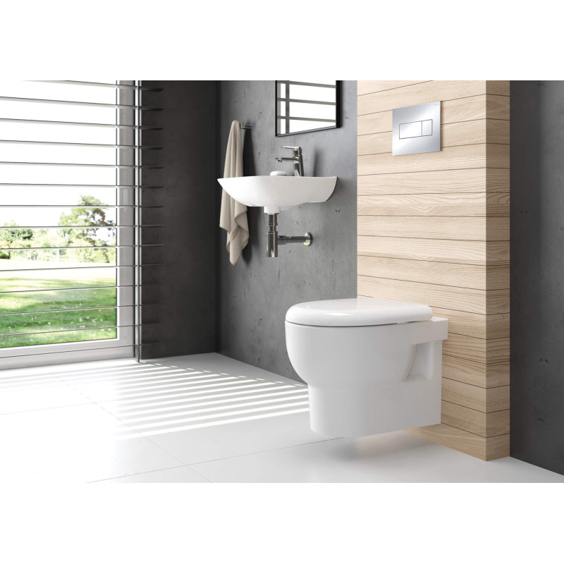 Deante Раковина Avis кераміка, прямокутник, без крила, 425х370х167мм, чаша - 1, підвісна, білий (CDA_6U4W)