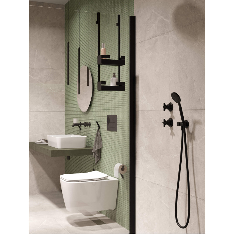 Deante Раковина Hiacynt кераміка, прямокутник, без крила, 500х360х120мм, чаша - 1, накладна, білий (CDY_6U5S)