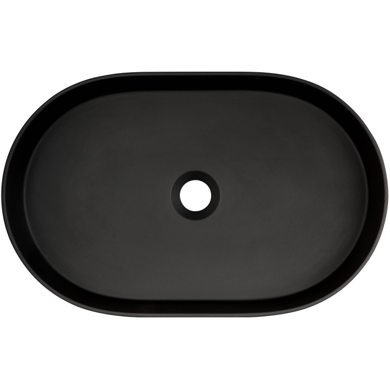 Deante SILIA Гранітний умивальник, овальна, nero (CQS_NU6S)