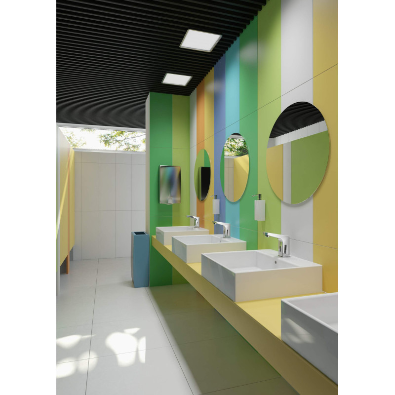 Deante Раковина Temisto кераміка, квадрат, без крила, 500х500х170мм, чаша - 1, накладна, білий (CDT_6U5S)