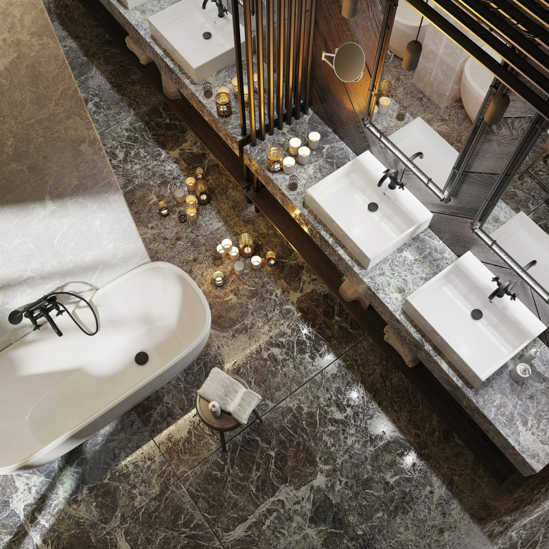 Deante Раковина Temisto кераміка, квадрат, без крила, 500х500х170мм, чаша - 1, накладна, білий (CDT_6U5S)