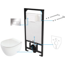Deante Інсталяційна система Silia 6 в 1, біла (CDLS6ZPW)