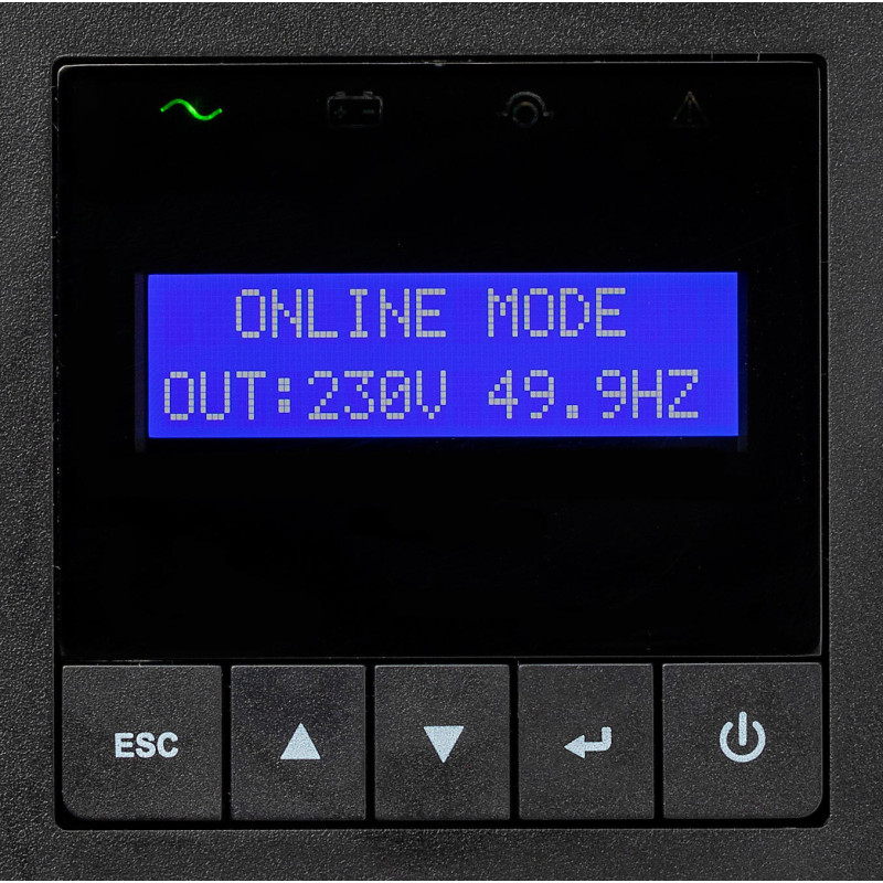 Eaton Джерело безперебійного живлення 9E, 1000VA/900W, RM 2U, LCD, USB, RS232, 4xC13 (9E1000IR)