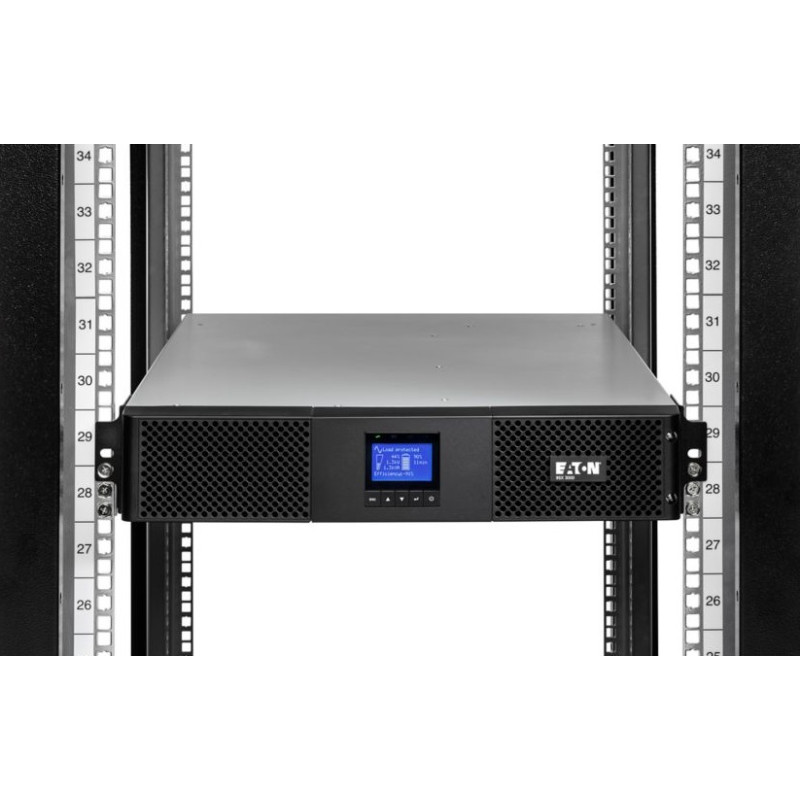 Eaton Джерело безперебійного живлення 9SX, 1000VA/900W, RM 2U, LCD, USB, RS232, 6xC13 (9SX1000IR)