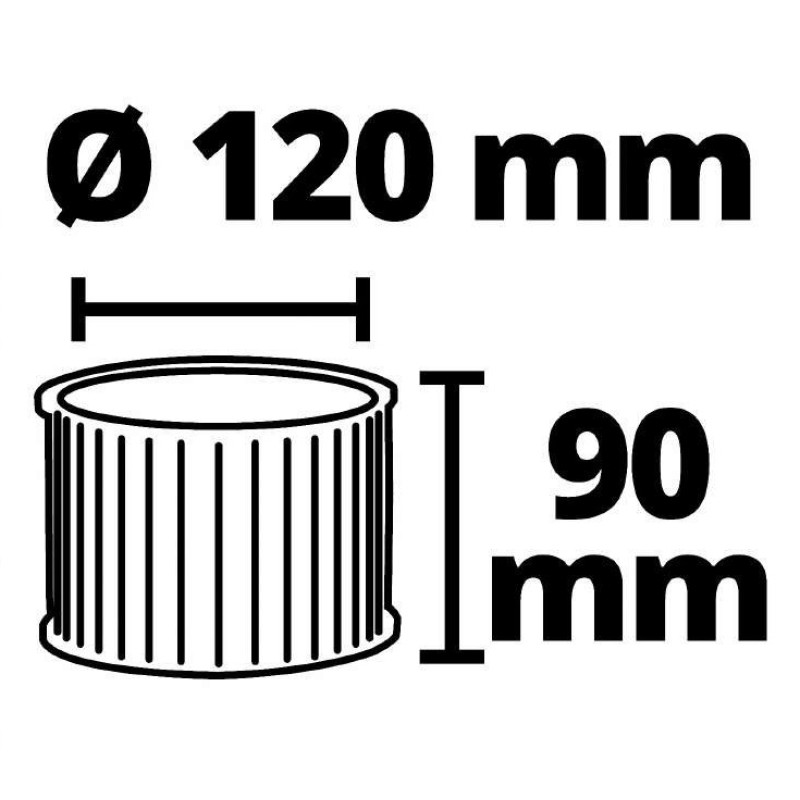 Einhell Фільтр гофрований до пилососів для золи TC-AV 1718 D/1720 DW (2351311)