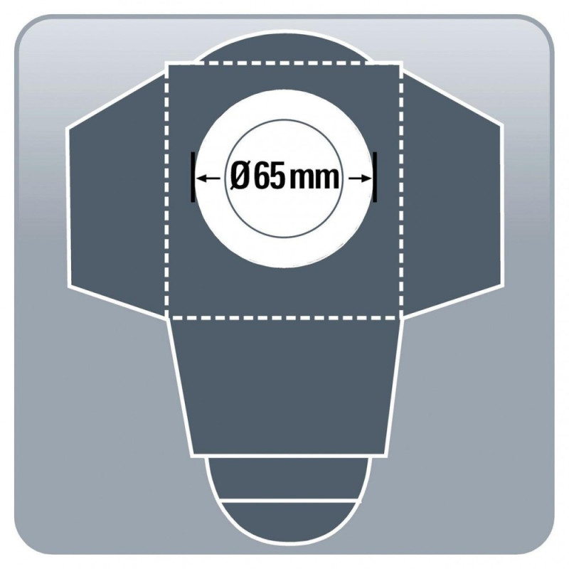Einhell Мішки паперові до пилососу , 25 л, 5 шт. (2351150)